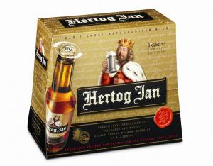 Hertog Jan steekt verpakking in gouden jasje